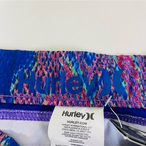 Hurley Phantom Python Print Hot Shorts Swim Bottoms Size S - Picture 4 of 6